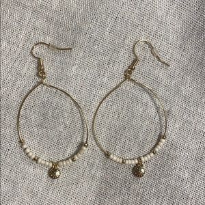 Gold Wire Hoop Dangles